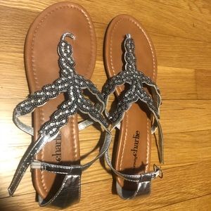Size 9 beaded sandal